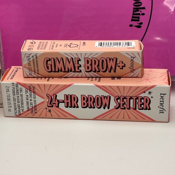 Benefit Cosmetics 24 Hr. Brow Setter, Gimme Brow Gel, Fan Fest Mascara & Mirror - Picture 2 of 7